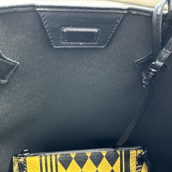 MCM Geometric Black and Yellow Tote - Picture 10 of 14